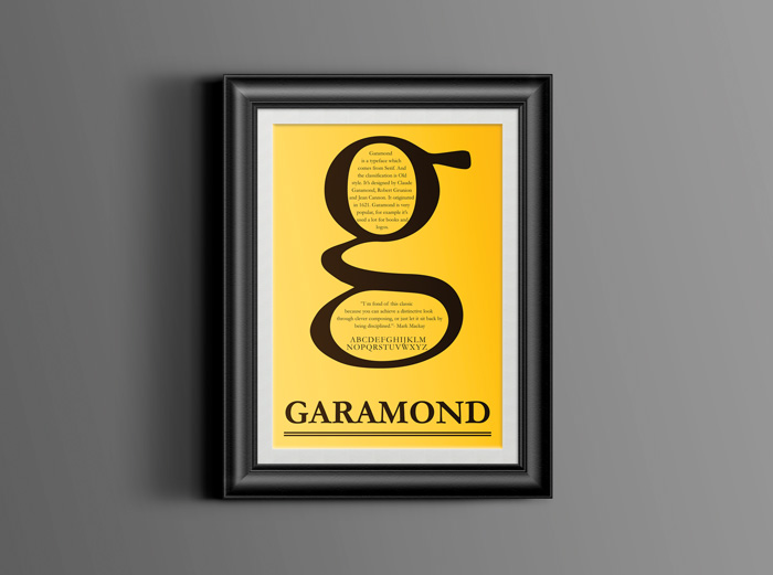 Type specimen poster